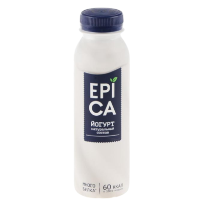 Питьевой йогурт Epica натуральный 260гр - фото 12198