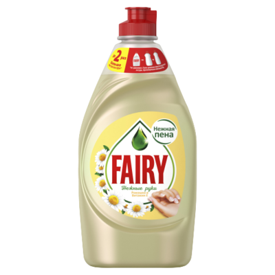 Средство для мытья посуды FAIRY Нежные руки ромашка и витамин Е 450 мл - фото 13143