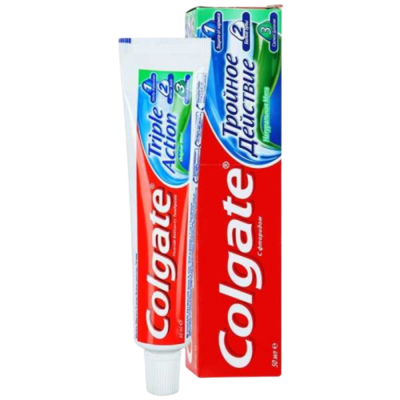 Зубная паста Colgate Тройное Действие 50мл - фото 13396