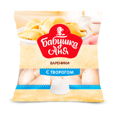 Вареника Бабушка Аня с творогом 430гр - фото 13548