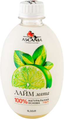 Напиток Аскания Лайм мята газированный 0,33л - фото 15226