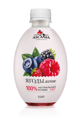 Напиток Аскания Лесные ягоды газированный 0,33л - фото 15227