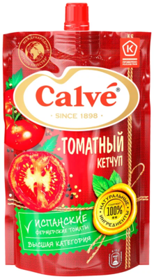 Кетчуп Calve Томатный 350гр - фото 18388