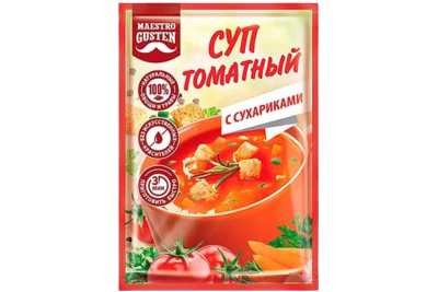 Суп томатный с сухариками Maestro Gusten 16гр - фото 18713