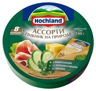 Сыр Хохланд пикник на природе 140гр шайба - фото 19738