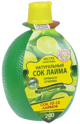 Сок Азбука продуктов натуральный лайма 200мл - фото 19936
