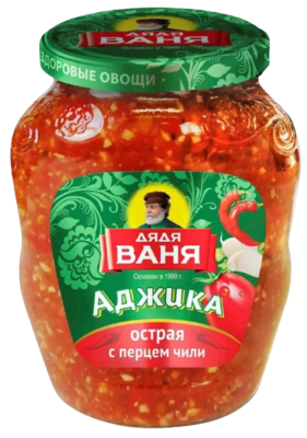 Аджика Дядя Ваня острая с перцем чили 370гр - фото 20187