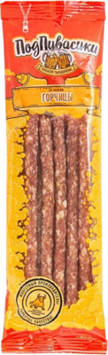 Колбаски Подпивасики со вкусом горчицы с/к 100гр - фото 21029