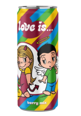 Напиток б/а газ Love is ягодный микс 0,33 ж/б  - фото 21431