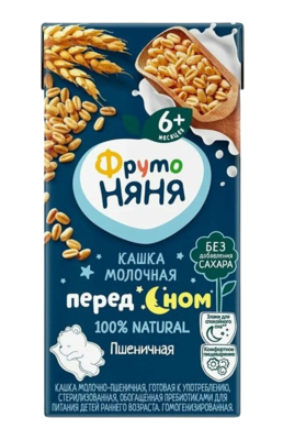 Кашка Фруто-Няня молочная пшеничная 0,2л - фото 21762