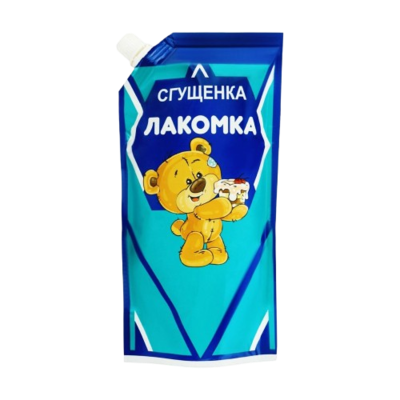 Сгущенка Лакомка 8,5% 460 гр дойпак - фото 22980