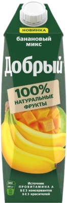 Сок Добрый Банановый Микс 1л - фото 23031