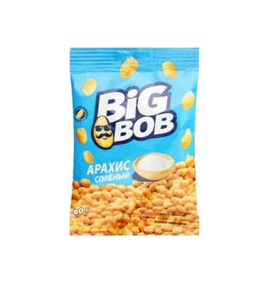 Арахис Big Bob соленый 80 гр. - фото 24891