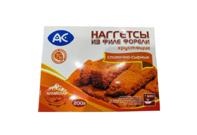 Наггетсы из филе форели хрустящие сливочно-сырные 200 гр АС - фото 24946