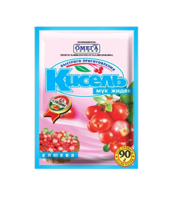 Кисель Омега клюква 90гр - фото 25455