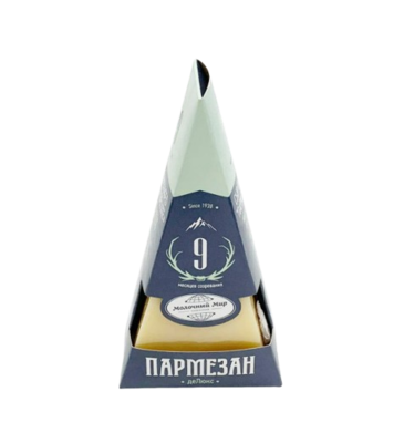 Сыр фасованный Пармезан де люкс 9 месяцев 45% 250гр - фото 25532