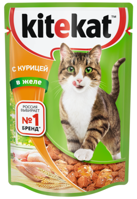 Кити-Кэт Желе с курицей 85 гр. - фото 26067