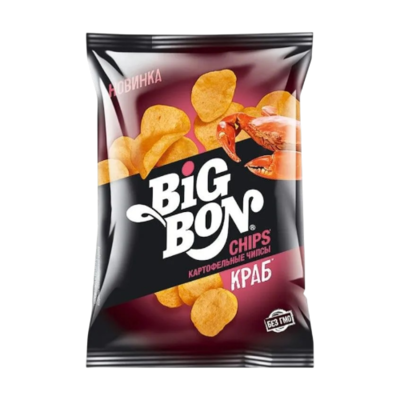 Чипсы BIGBON со вкусом Краба 75гр - фото 27659