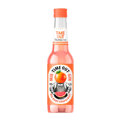 Аперитив TIME OUT GIN/GRAPEFRUIT 0.33л - фото 27744