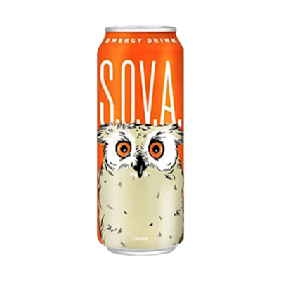 Энергетический напиток S.O.V.A. Orange 0,5л - фото 27749