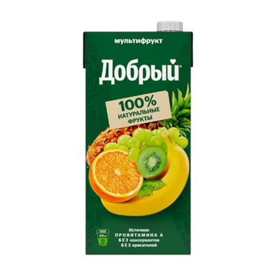 Сок Добрый Мультифрукт из фруктов 2л. - фото 27960