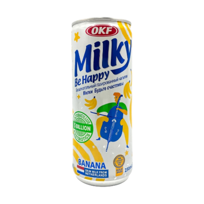 Напиток б/а Milki Be Happy Банан ж/б 250 мл - фото 28231