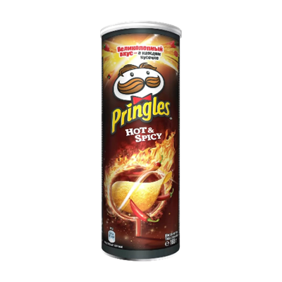 Чипсы Pringles с острым пряным вкусом 165 гр. - фото 28531