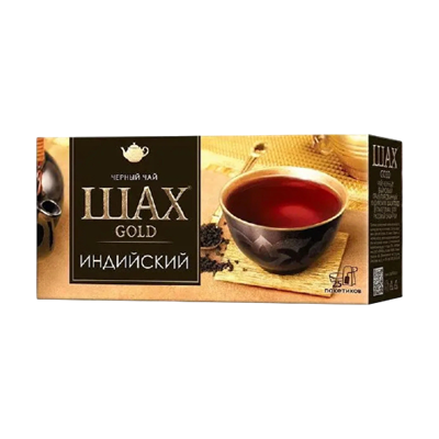 Чай черный Шах Gold Индийский 25 пакетов - фото 28654