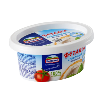 Сыр Хохланд ФЕТАКСА творожно сливочный 140гр  - фото 28861