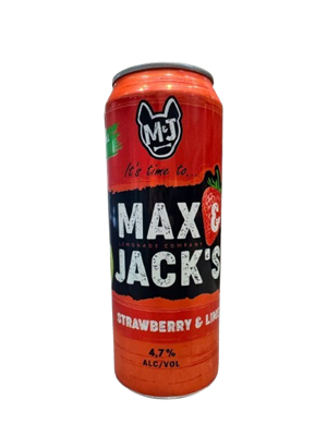 Пивной напиток Max&Jacks Strawberry Lime ж/б 0,43л - фото 28892