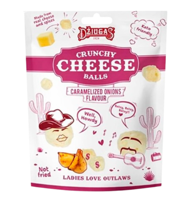 Сыр сухой Джюгас Сырные шарики со вкусом карамелизированного лука Джюгас 40гр - фото 29145