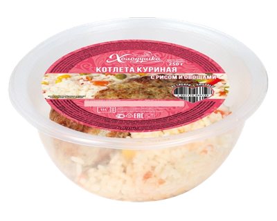 Котлета Холодушка Куриная с рисом и овощами, 250гр - фото 29500