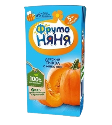 Сок ФрутоНяня с мякотью Тыква 0,2л - фото 29529