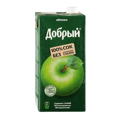 Сок Добрый Яблочный 2л - фото 29539