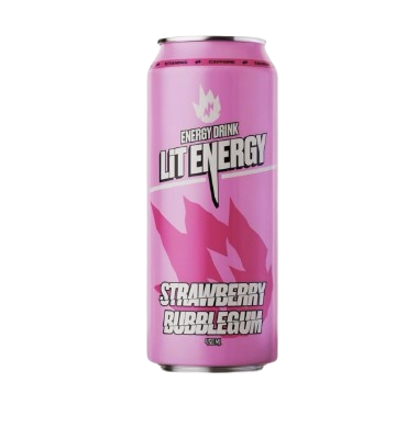 Энергетический напиток Lit Energy Strawberry Bubblegum 0,45л - фото 29695