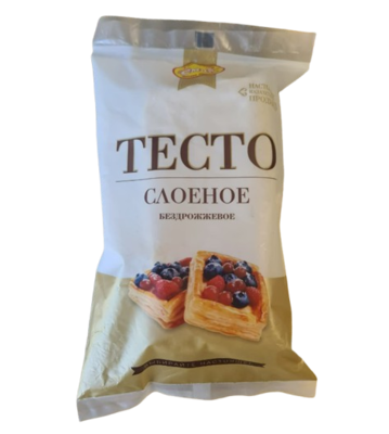 Тесто Забава слоеное бездрожжевое 0,9кг - фото 29891