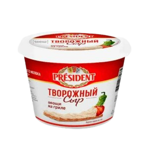 Сыр творожный President овощи на гриле 54% 140гр   - фото 29893