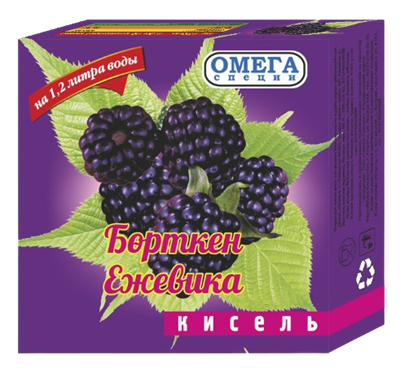 Кисель Омега Ежевика 170гр - фото 29953