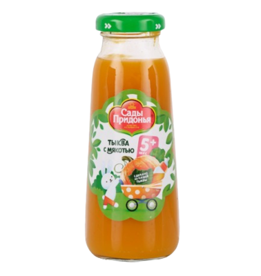 Сок Сады Придонья Тыква с мякотью ст/бут 0,2л - фото 30044