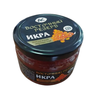 Икра лососевая зернистая Восточный резерв 220гр ст/б - фото 30054