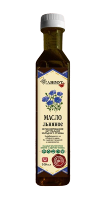 Масло льняное Азимут 250 мл - фото 30083