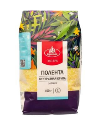 Крупа кукурузная Агро-Альянс Экстра полента 450гр  - фото 30095