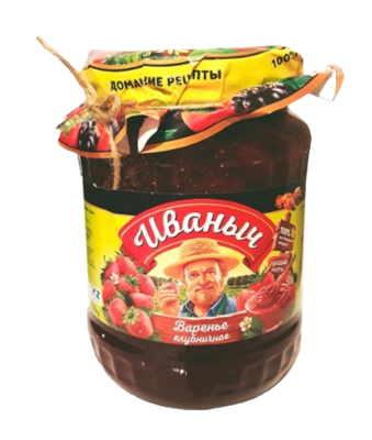 Варенье Иваныч клубничное 420 гр - фото 30304