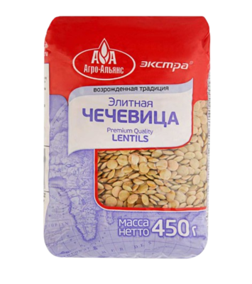 Чечевица Агро-Альянс Экстра элитная 450 гр  - фото 30339
