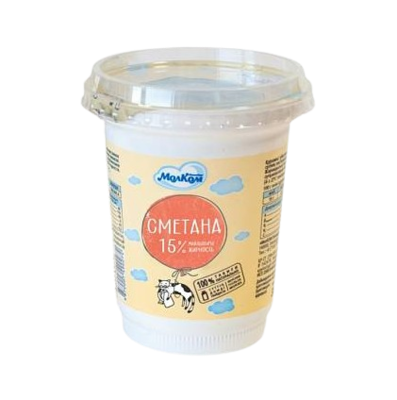 Сметана МолКом 15% 360гр - фото 30624