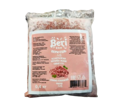Фарш Бери Ешь Свино-Говяжий 400гр - фото 30849