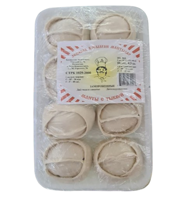 Манты Кузнецов свино-говяжьи с тыквой 500гр - фото 30854