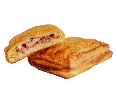 Слойка с ветчиной и сыром 90гр - фото 31147