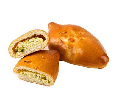 Пирожок с яйцом и рисом 65гр - фото 31431