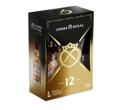Виски Chivas Regal 12 YO + 2 стакана 40% 0,7л - фото 31724